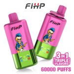 FIHP 60000 60K Puffs 3 in 1 Flavors Disposable Vape