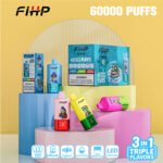 FIHP 60000 60K Puffs 3 in 1 Flavors Disposable Vape - Image 2
