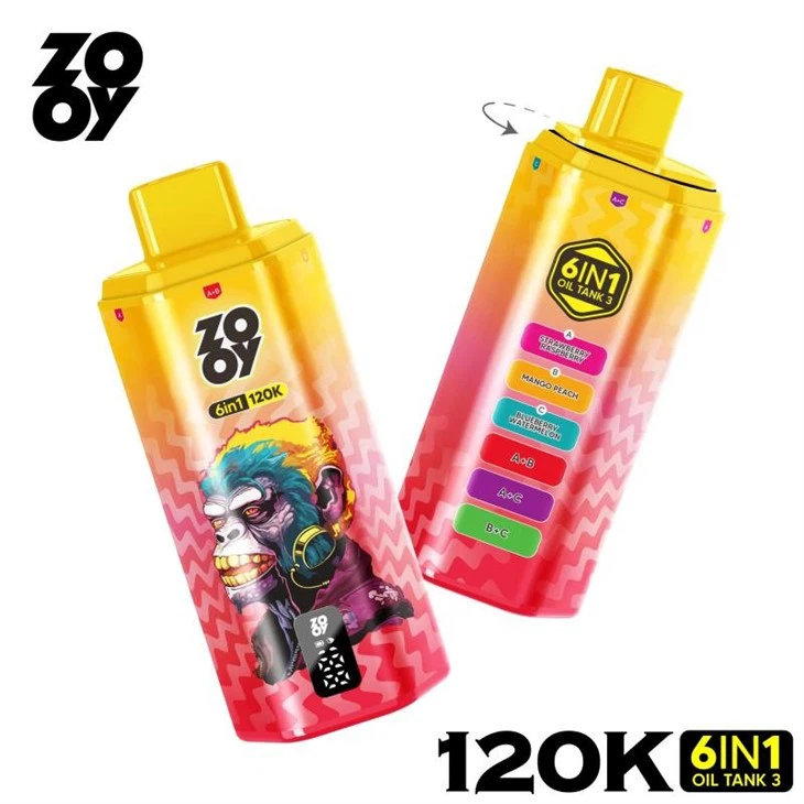 ZOOY VAPE 120K 6 IN 1 - vaporcrystal