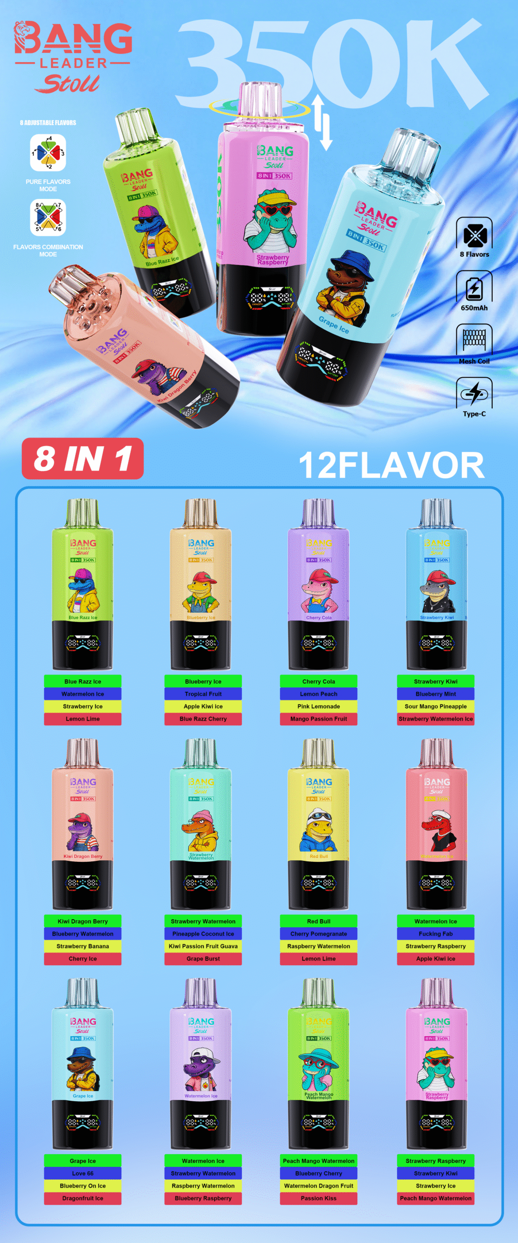 Bang Leader 350K Disposable Vape